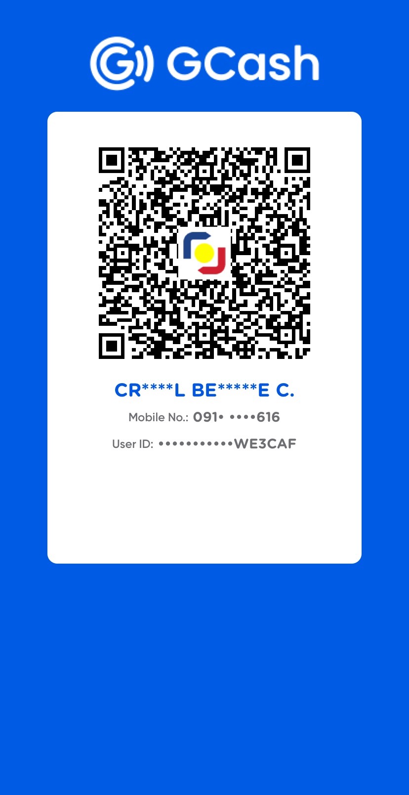 GCash QR code for ₱279 shirt payment